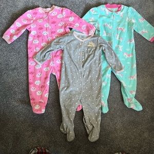 9 month footsies zipper girl